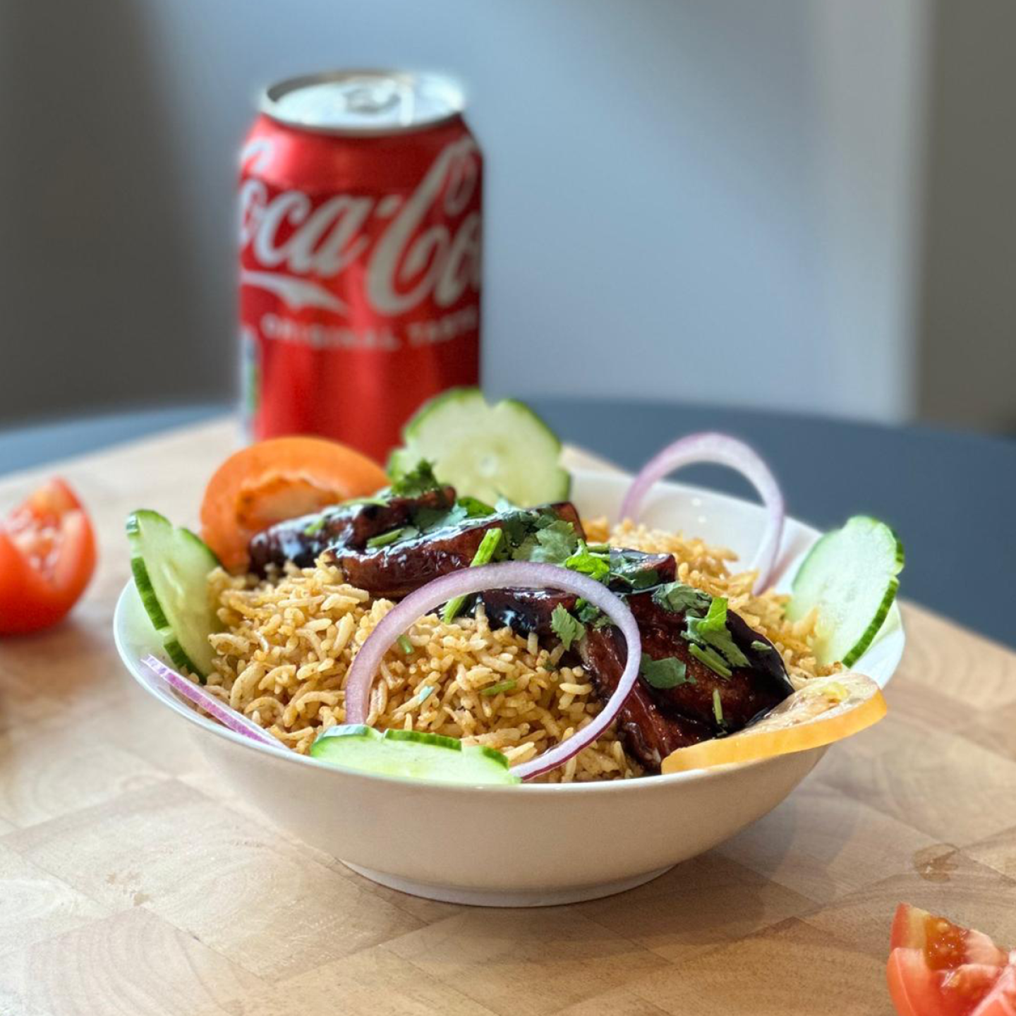 Fried Tofu Rice Bowl