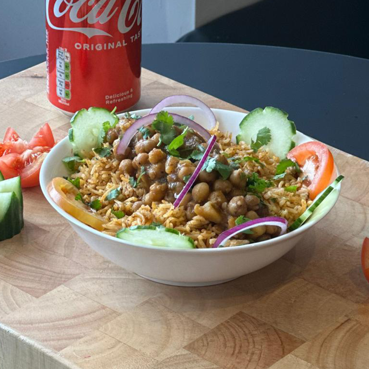 Aloo Chana Rice Bowl
